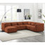 Canapé modulaire Quinshon MINIMORE de style moderne de 117 po de large avec repose-pieds et USB-604765987