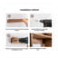 Tablette murale rustique en bois massif