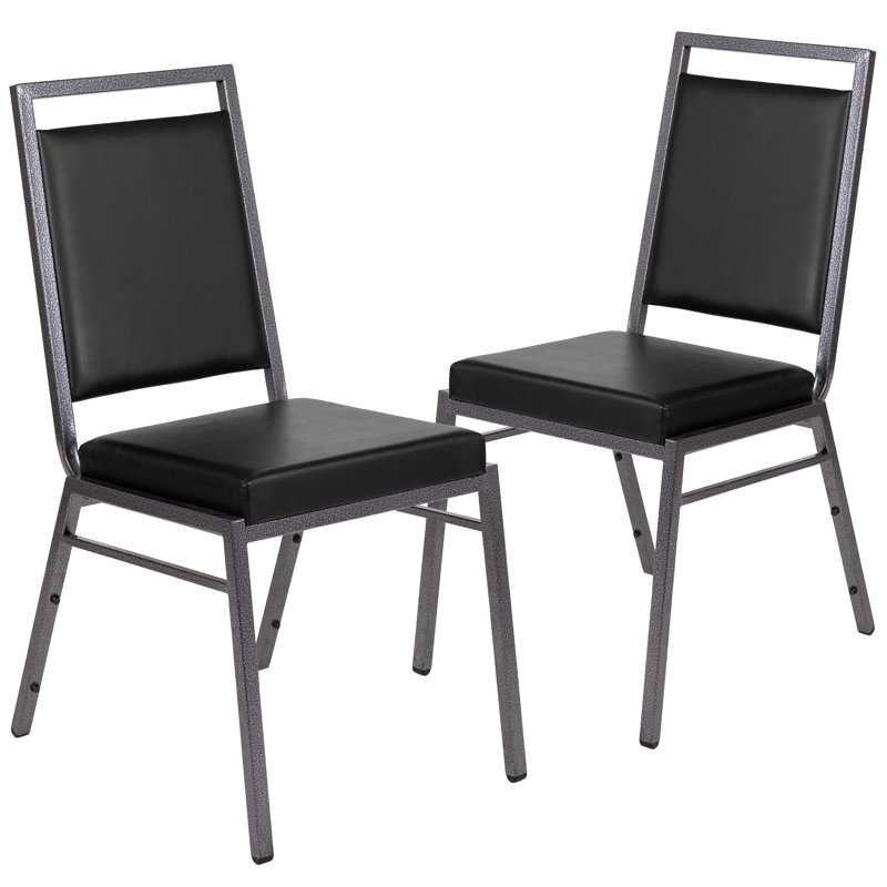 Chaise de banquet empilable Columbus, Noir, 2