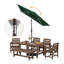 Parasol lumineux de marché rectangulaire d'extérieur 6,5 x 10 pi-784722531