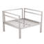  Ensemble de conversation d'extérieur pour 4 personnes avec coussins Nixon - Ensemble de sièges en aluminium pour la cour, le patio, la terrasse et le jardin - Argent-1430220691