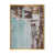Toile avec cadre flottant or