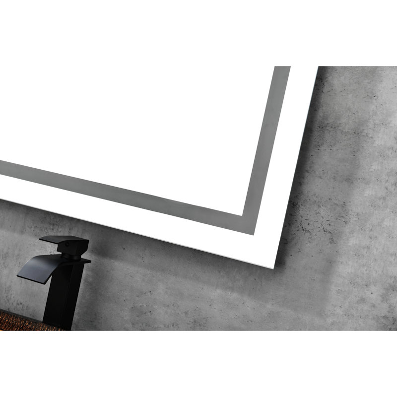 Le miroir de salle de bain 72 * 32 est multifonctionnel et chaque fonction est contrôlée par un bouton tactile intelligent.