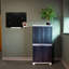 Armoire de rangement verrouillable avec 3 tablettes réglables - gris - 48 po (1,2 m)-585303504