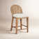Tabouret de comptoir rembourré Tabor