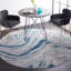 Tapis bleu / gris à motif abstrait Meadow-2065776938