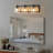 Farmhouse Bathroom Vanity Lighting with Clear Seeded Glass Shades-1642591391