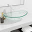 Metro Lane Adamis 545mm L x 350mm W Tempered Glass Rectangular Sink-614915961