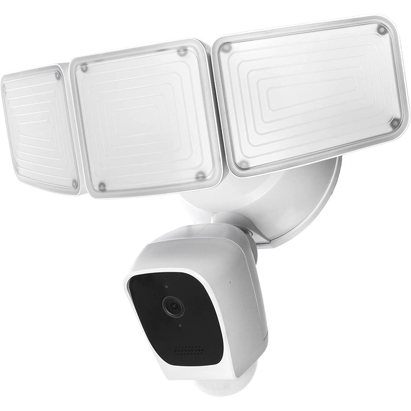 40 Watt LED Flood Light with Motion Sensor, White