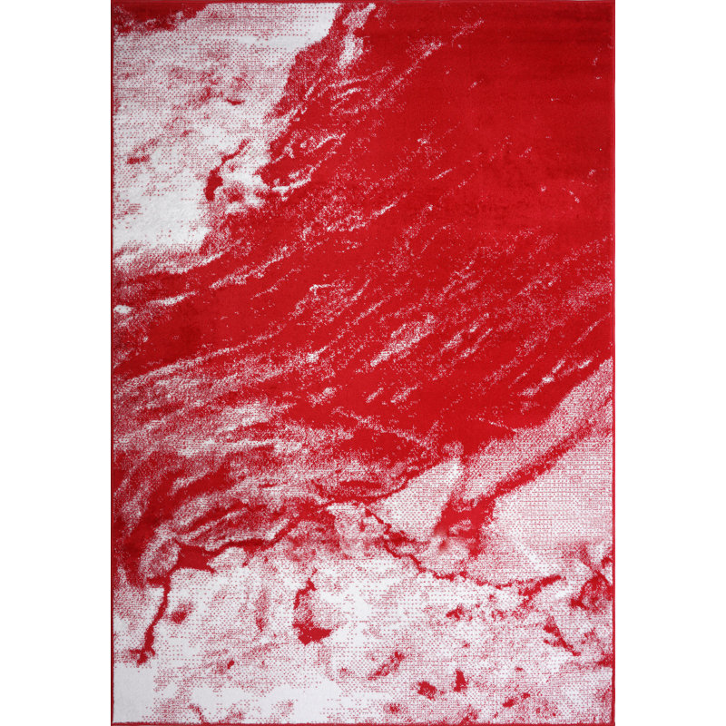 Bertine Abstract Indoor Rug, Rectangle 5'2" x 7'6"
