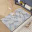 Tapis de bain ultra-mince, tapis de salle de bain ultra-minces en caoutchouc antidérapant ultra-mince, sous les portes, tapis de salle de bain à séchage rapide, idéal pour la douche, la baignoire et l'évier, plume