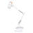 Swing Arm Table Lamp, Large Size Height 29.7", Adjustable Metal Desk Light With Wooden Accent-1326662659