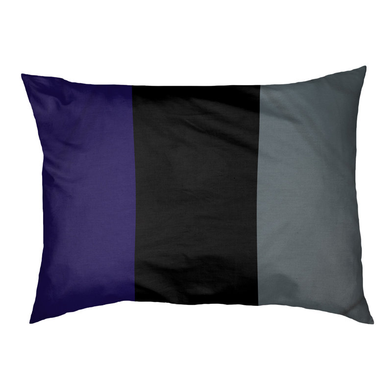 Coussin Atlanta, Grand (l 40 po x P 30 po x H 14 po), Purple/Black/Gray