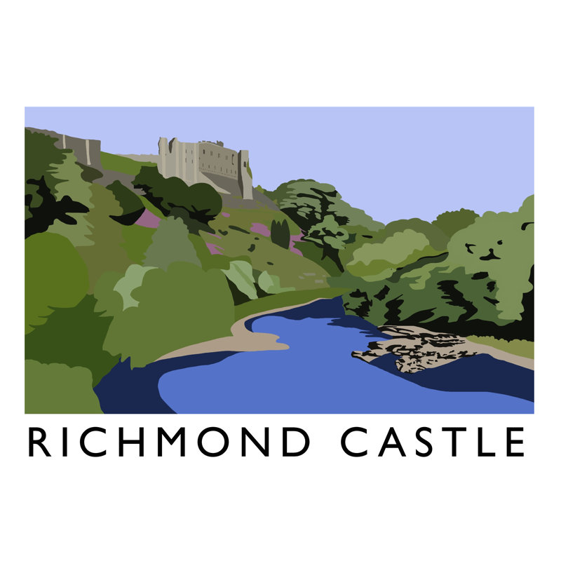 Richmond Castle by Richard O'Neil - Print, No Frame, 30 cm H x 40 cm W x 1 cm D