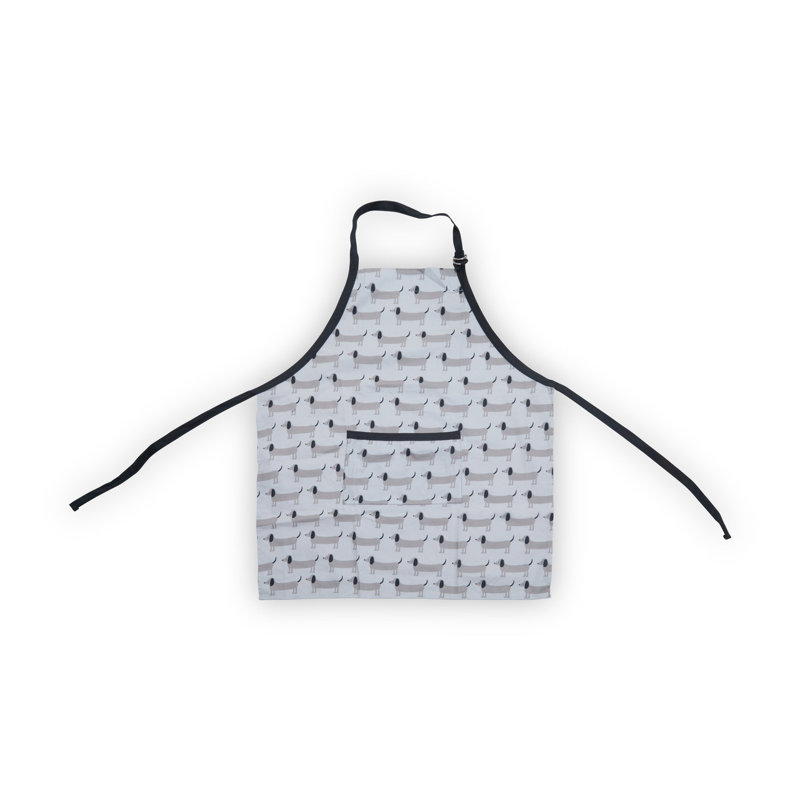 No Pattern Cotton Bib Apron