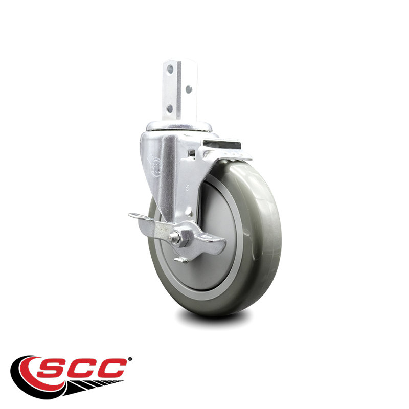 Polyurethane Caster, Gray