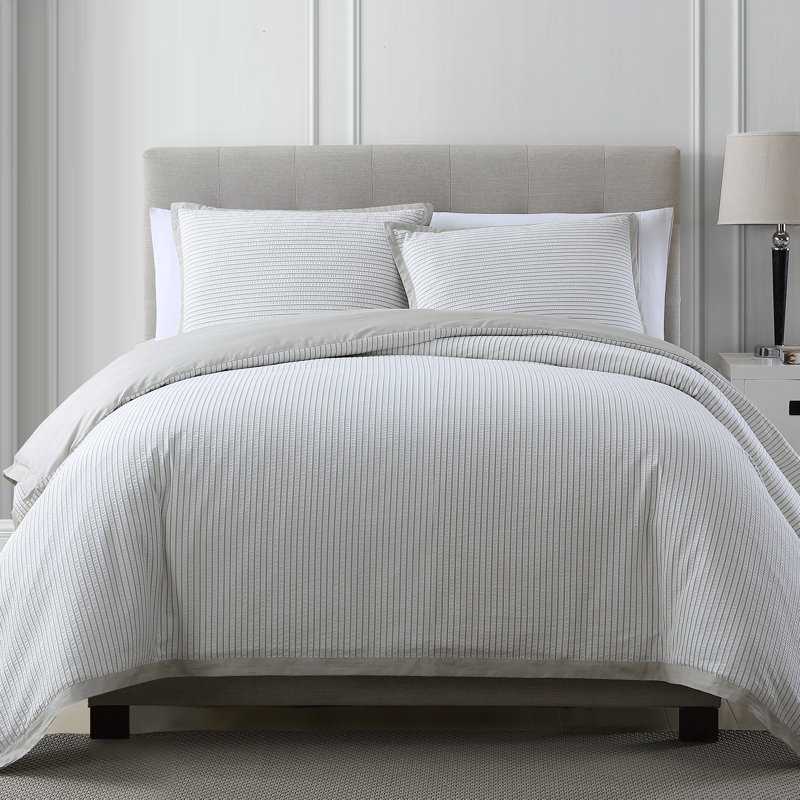 Ensemble de housse de couette réversible 2 pièces , Housse de couette très grand et 2 taies, Lin