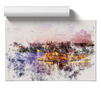 Sydney Opera House Watercolour - Frameless Print