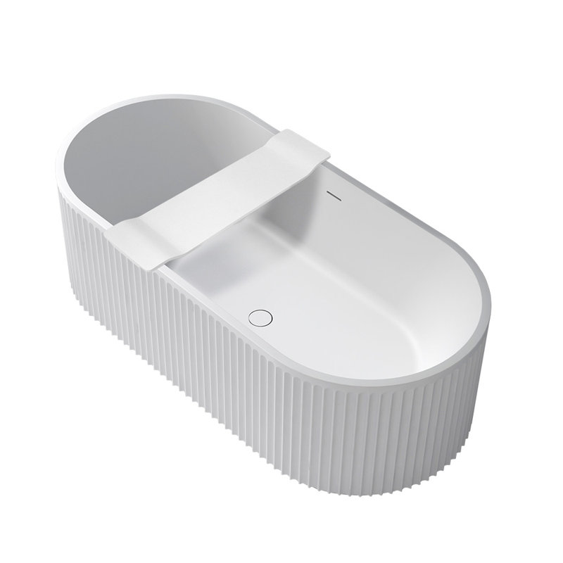 Freestanding Bathtub Mounting, Gloss White