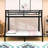 Twin-Over-Full Metal Bunk Bed With Ladders And Guardrails-1860602274-1860602284