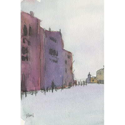 Venice Dome Diptych I by Samuel Dixon - Painting Print