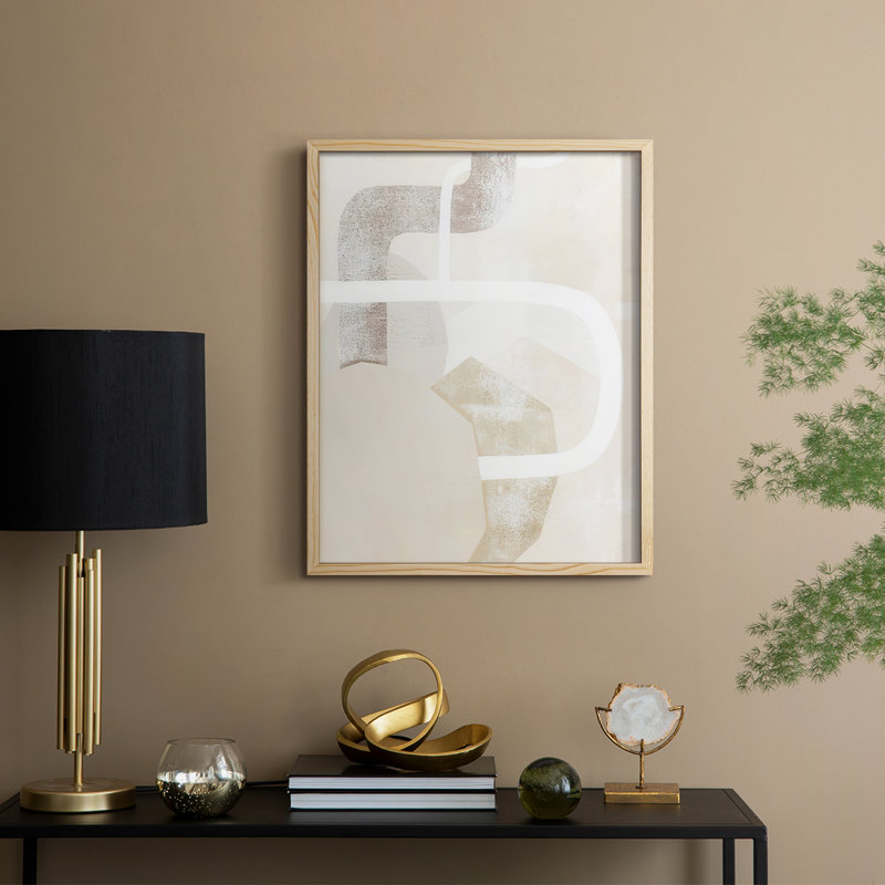 «Quiet Affection I», reproduction encadrée - bois massif, H 11 po x l 9 po