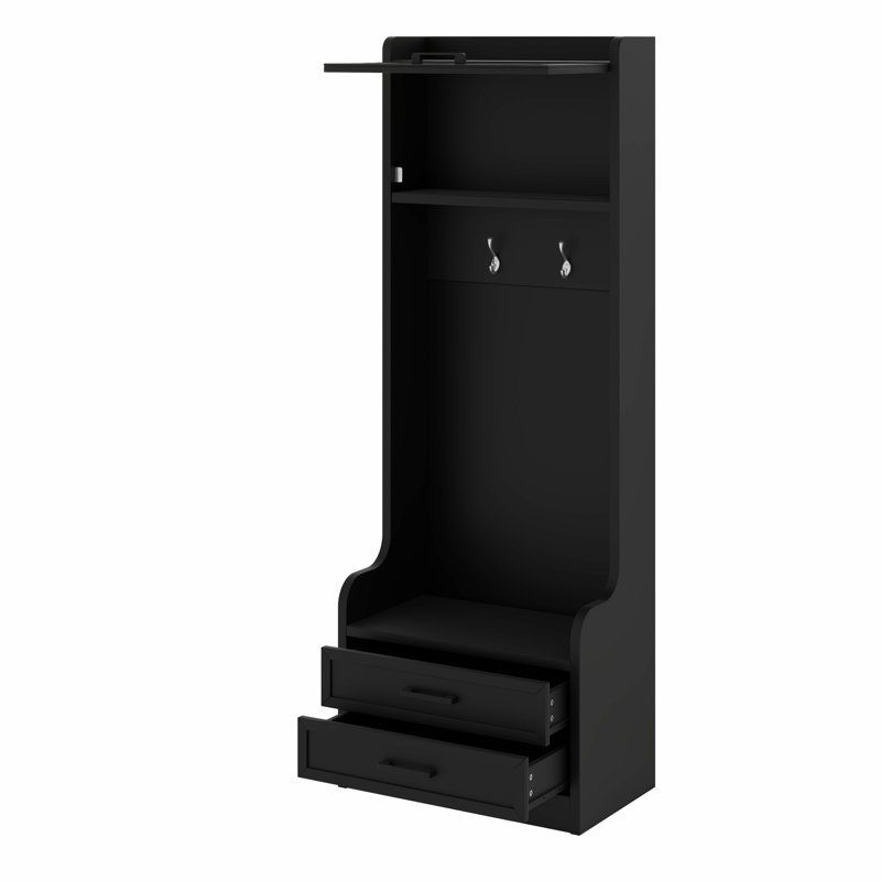 4-In-1 Detachable Hall Tree With Storage And Hooks, Multiple Functions Hallway Coat Rack With Storage Drawers And Cabinet, Shoe Bench For Entryway Hallway