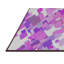 Tapis rose/gris tissé à la machine-938675609