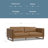 Richard Genuine Leather Loveseat Sofa in with Solid Wood Legs-764497931-766362344-766362345