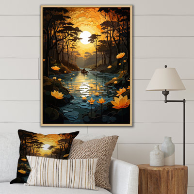 «Forest Shades Of Serenity II - Landscape & Nature», reproduction d'art sur toile