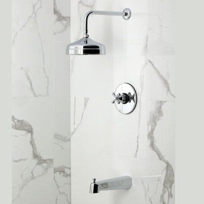 Kingston Brass Single-Handle Pressure Balanced Tub and Shower Faucet