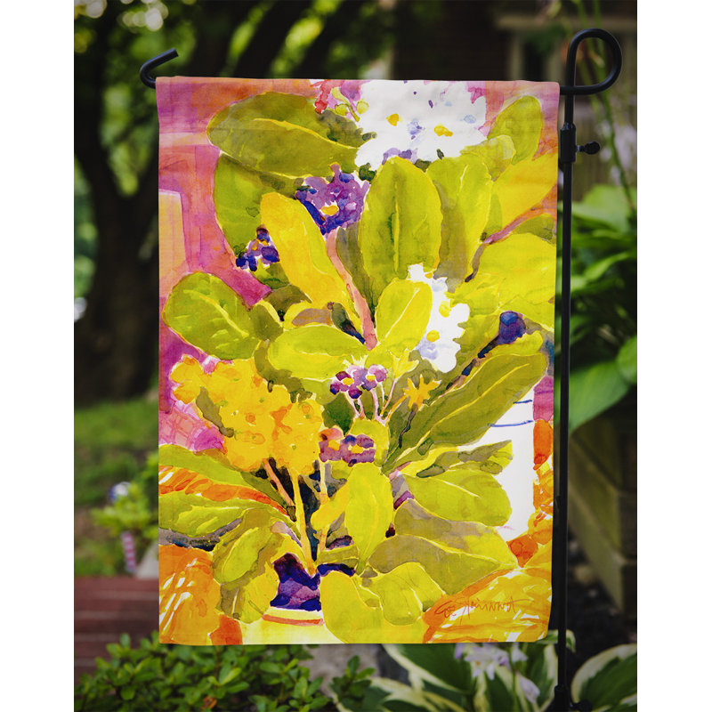 Drapeau de jardin à 2 côtés fleur