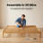 14 Inch Solid Wood King Size Bed Frame, Platform Bed Frame With Metal Slat Support, No Box Spring Needed, Easy Assembly, Wooden Color-1167198964
