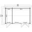 Lasita Wrexham 2 - 16 x 10 Ft. Premium 2-Room Log Cabin With Tempered Double Glazing (44mm)