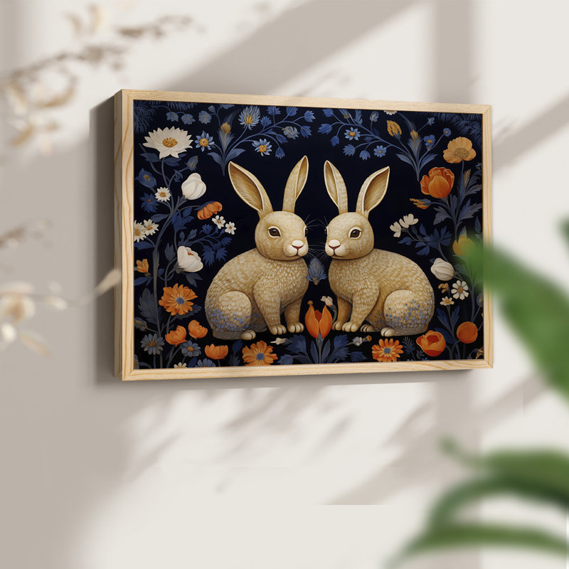 Faune - XXXI - Reproduction encadrée - Restickable, H 11 po x l 14 po, Naturel