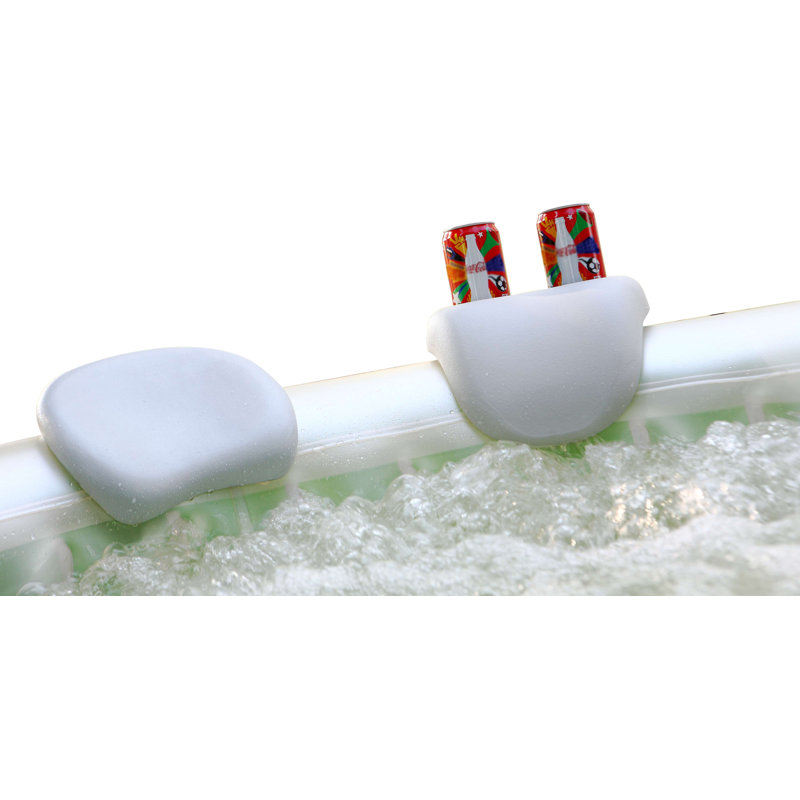 Inflatable Spa Headrest and Cup Holder