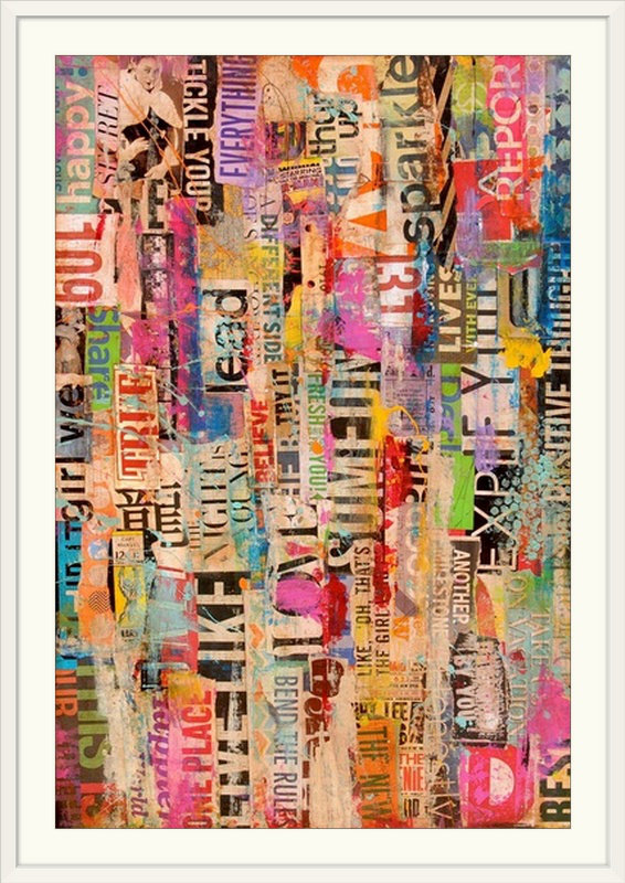 « metromix 25 » par erin ashley, impression, Cadre blanc, H 26 po x l 20 po x P 1 po