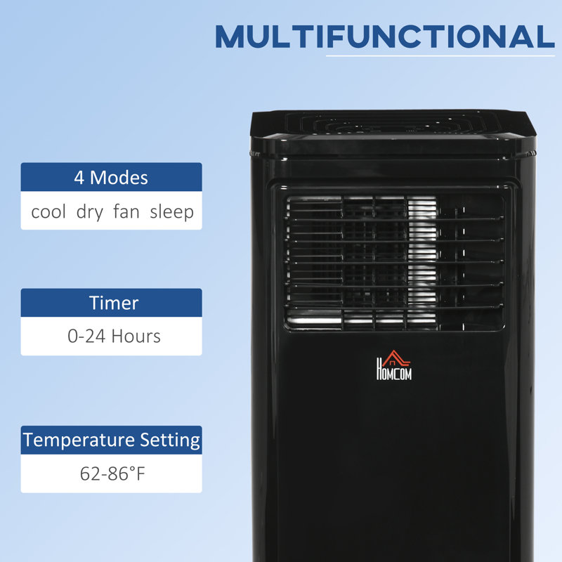 HomCom 10000 BTU Portable Air Conditioner with Remote Included