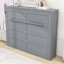 Lit escamotable de style campagne moderne avec panneau de fibres à densité moyenne durable et contreplaqué Luntex-116251355-116251352