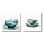 Green Green Teacup Delight I - ensemble d'art mural chinois sur toile, 2 pièces-102587457-102587461
