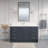 Capri Solid Wood 60" W x 22" D Single Sink Bathroom Vanity with Engineered Stone Top, Drawer Organizer, Undermount Ceramic Sink, Pre-Assembled (Pepper Gray) -63697667-13163566-126677437