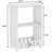 3 Tier Side Table Night Stand, Narrow End Table With Display Shelf, Small Bookcase Bookshelf, Simple Bedside Table Storage Rack For Bedroom, Living Room, Office, Bathroom, White