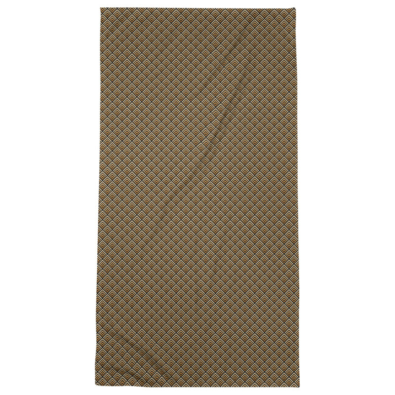 Katelyn Elizabeth Cotton Blend Bath Towel, Black/Orange