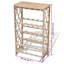 Teebar Floor Wine Bottle Rack Brown