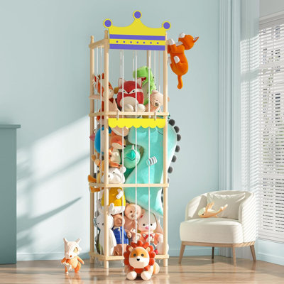 EIH Solid Wood Toy Organizer