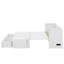 Grand lit escamotable avec ports USB, grands tiroirs et poignées en métal-820308564