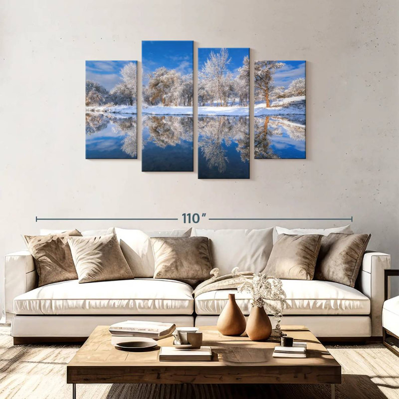 Frosted Trees, 48" H x 75" W