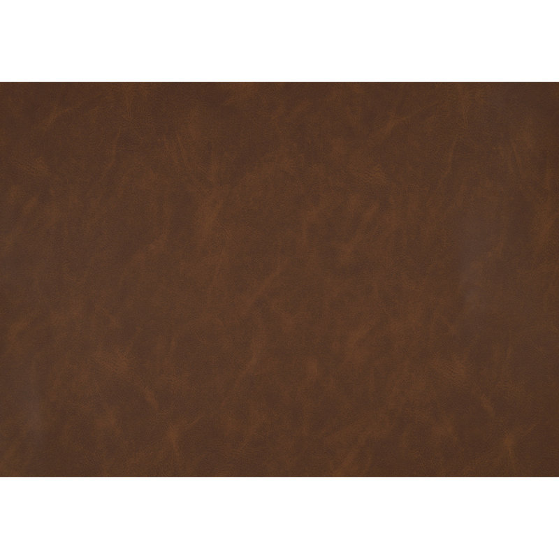 Causeuse rembourrée en similicuir chocolat moderne, Chocolat