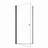 24" W X 72" H Semi-Frameless Circular Shower Door With 1/4" (6Mm) Thick SGCC Tempered Glass-123404548