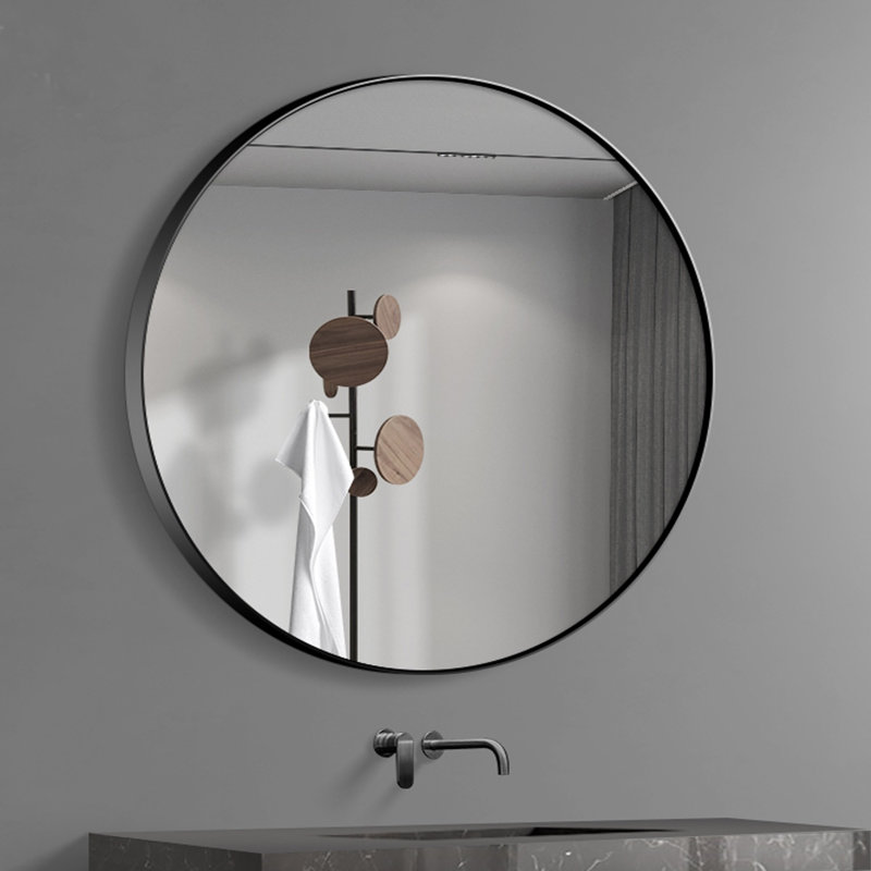 Miroir de salle de bain mural Katha, H 24 po x l 24 po x P 1,10 po